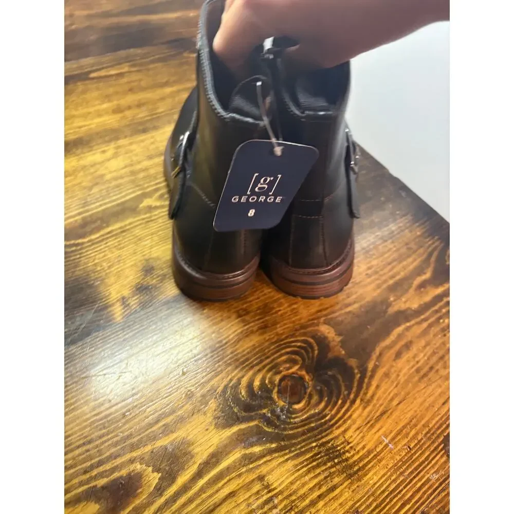 George Black Moto Boots‎ Men’s Size 8